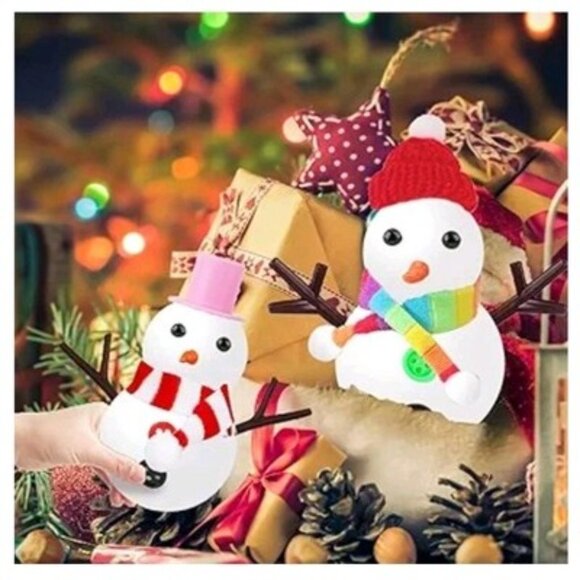 12 Pack Build a Snowman Kit Christmas Crafts Gift for Kids, Xmas Activities - Picture 5 of 7